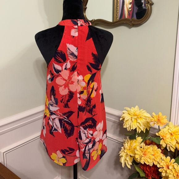 Japna Sleeveless Halter Sytle Floral Top Size Medium - Picture 4 of 6